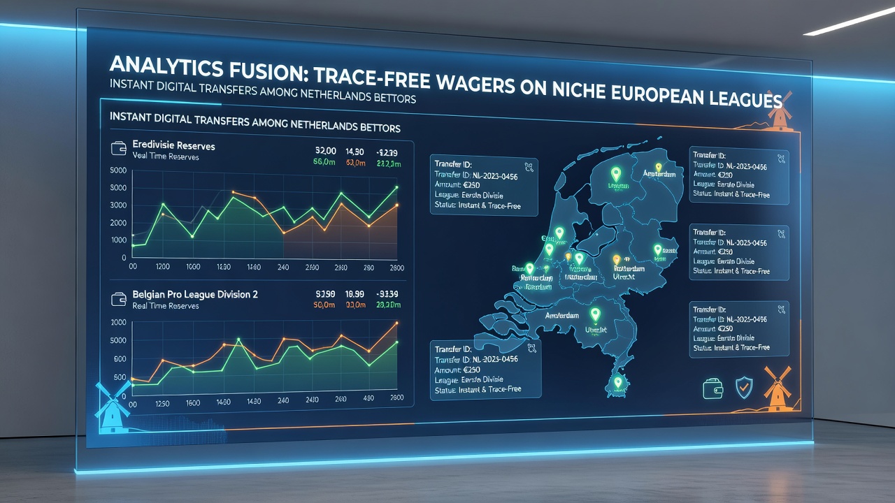 Visualisatie van data-integratie en directe digitale transfers voor Nederlandse spelers op niche leagues