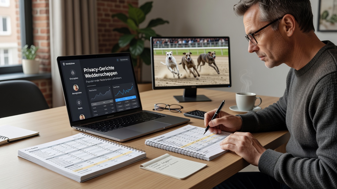 Greyhound racing form guide analysis in privacy setups
