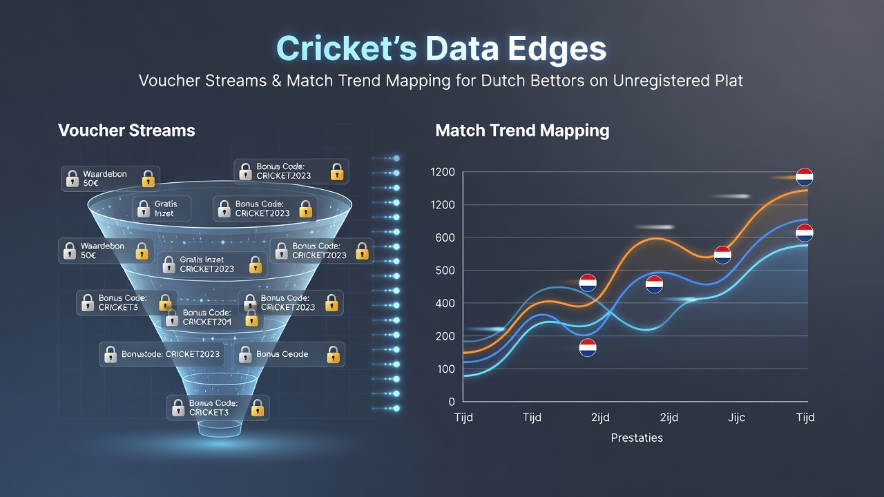 Trend mapping visualisaties voor cricket matches en voucher betalingen
