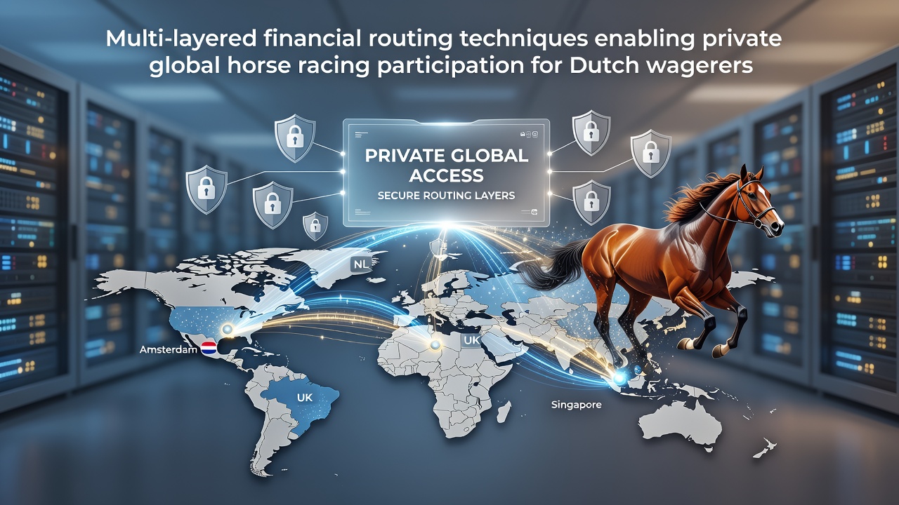 Illustratie van financiële routeringslagen in paardenrenweddenschappen