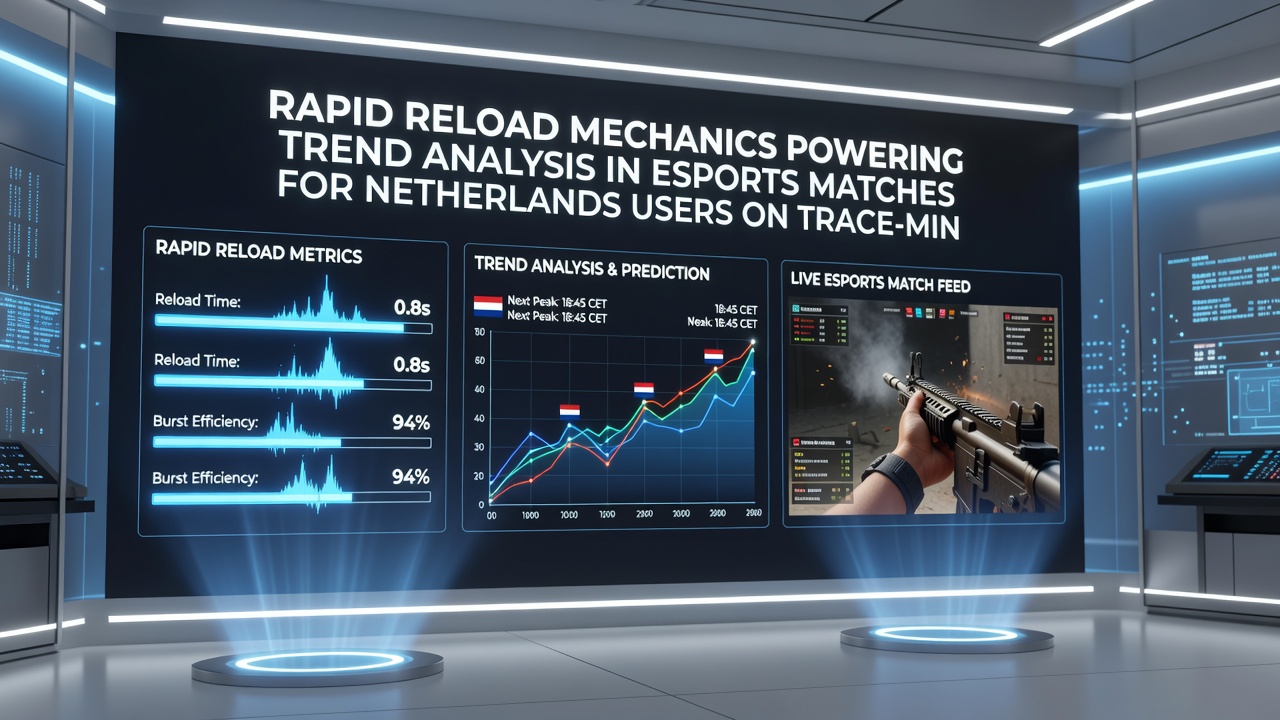 Diagram van data-gedreven trendanalyse met snelle reloads voor Nederlandse esports gebruikers