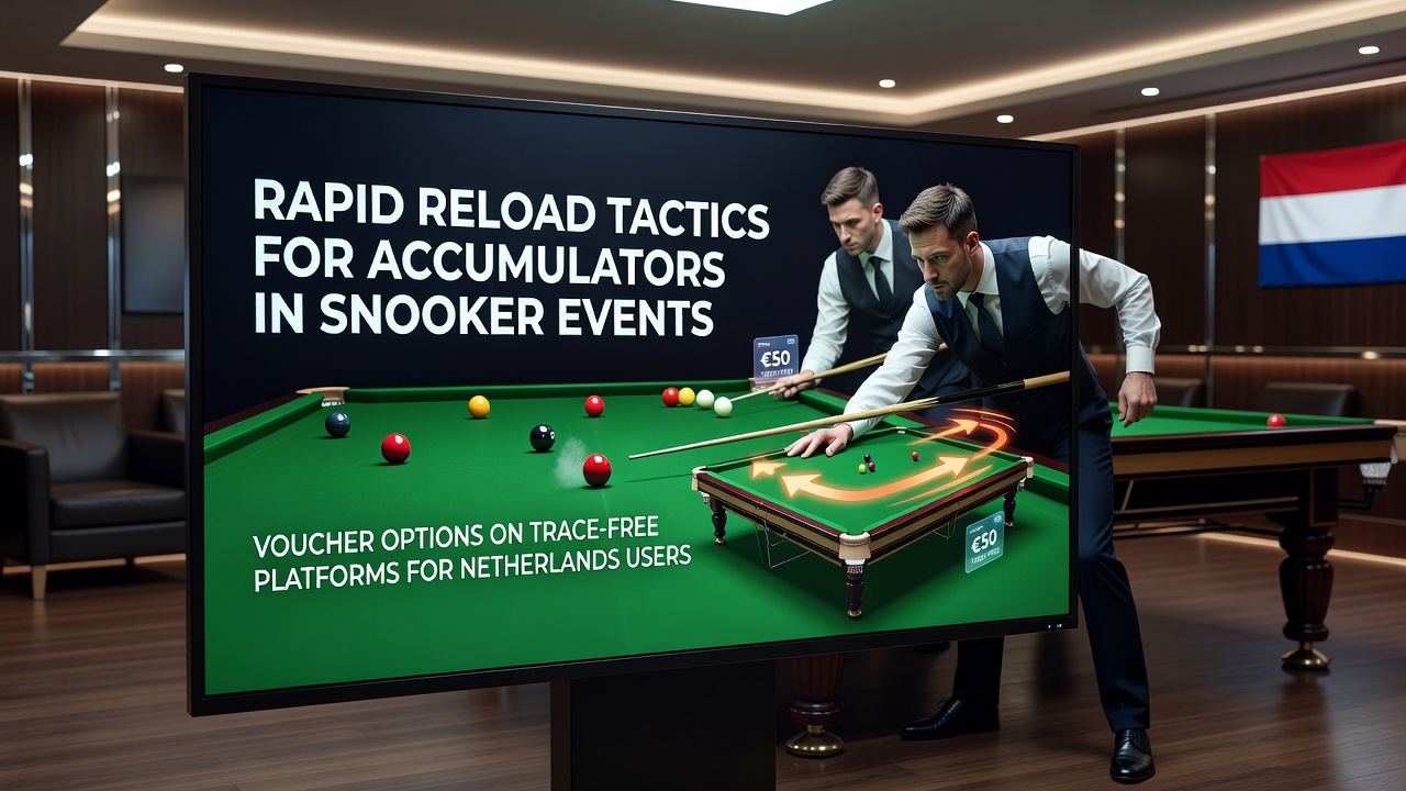 Snooker accumulator strategieën en voucher herlaadmethodes op trace-vrije platforms