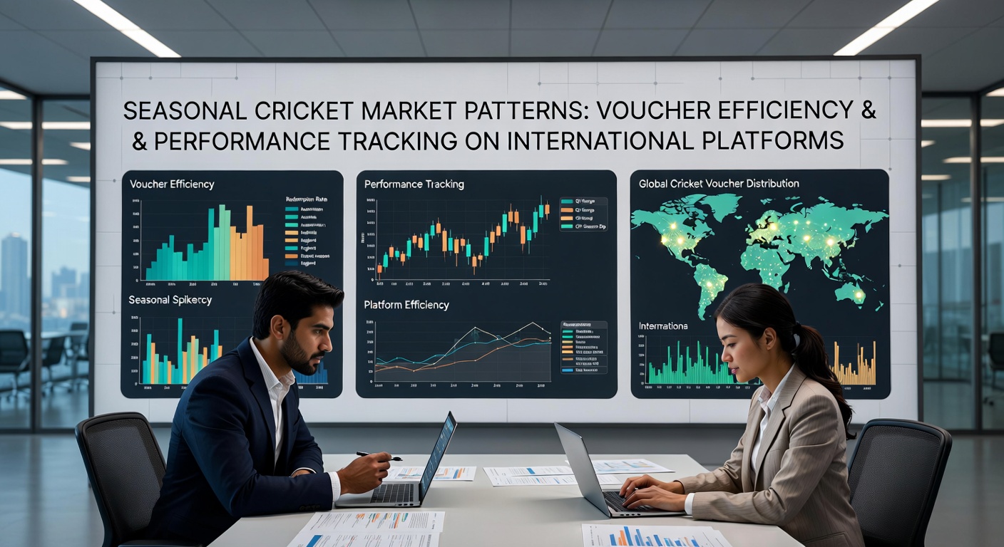 Grafiek van voucher efficiëntie en prestatie tracking in cricket wedmarkten