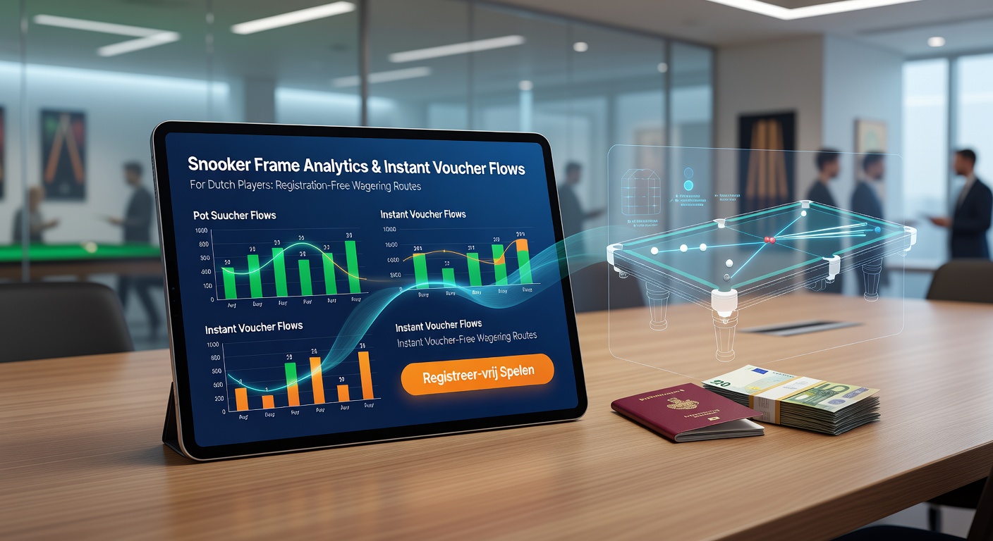 Snooker frame analytics visualisatie met voucher betalingen op registratievrije platforms