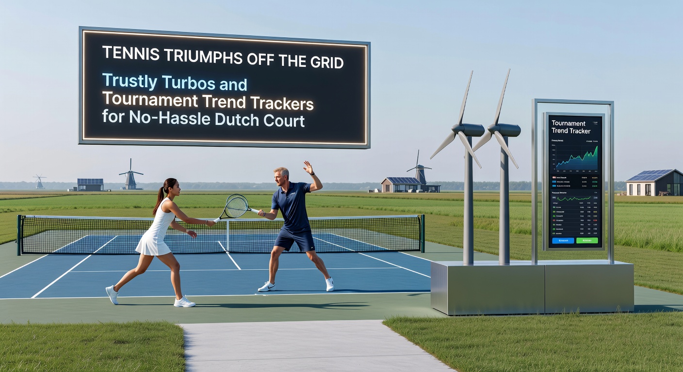 Grafiek met tennis trendlijnen, spelersstatistieken en Trustly-transactie-iconen, illustrerend hoe data en snelle betalingen samenkomen voor Nederlandse wedders